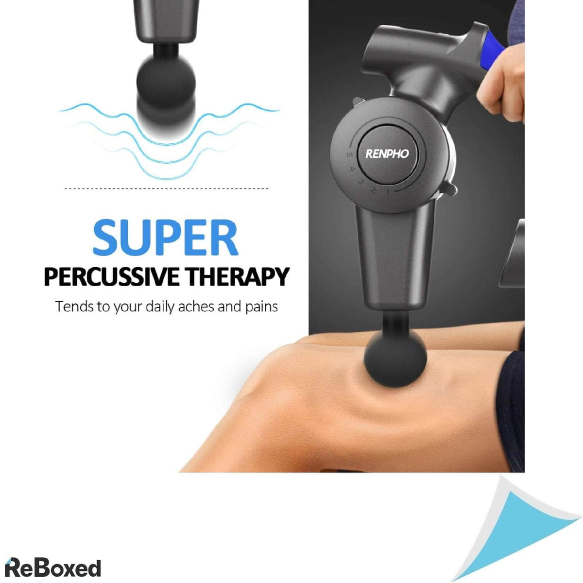 RENPHO Pistol de Masaj cu brat Reglabil pentru Tesuturi Profunde