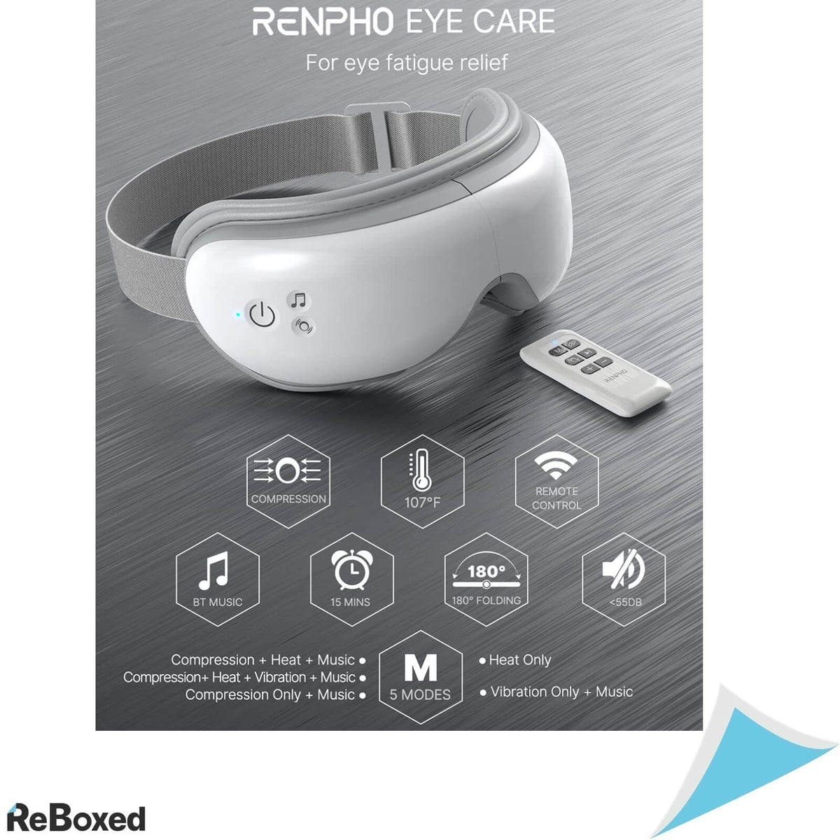 RENPHO Aparat Masaj Ochi Bluetooth Incalzire Telecomanda