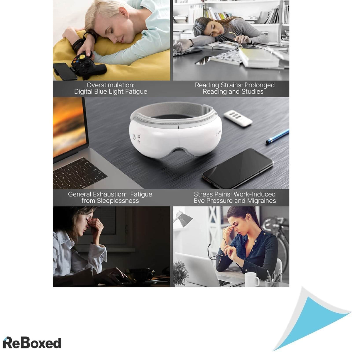 RENPHO Aparat Masaj Ochi Bluetooth Incalzire Telecomanda