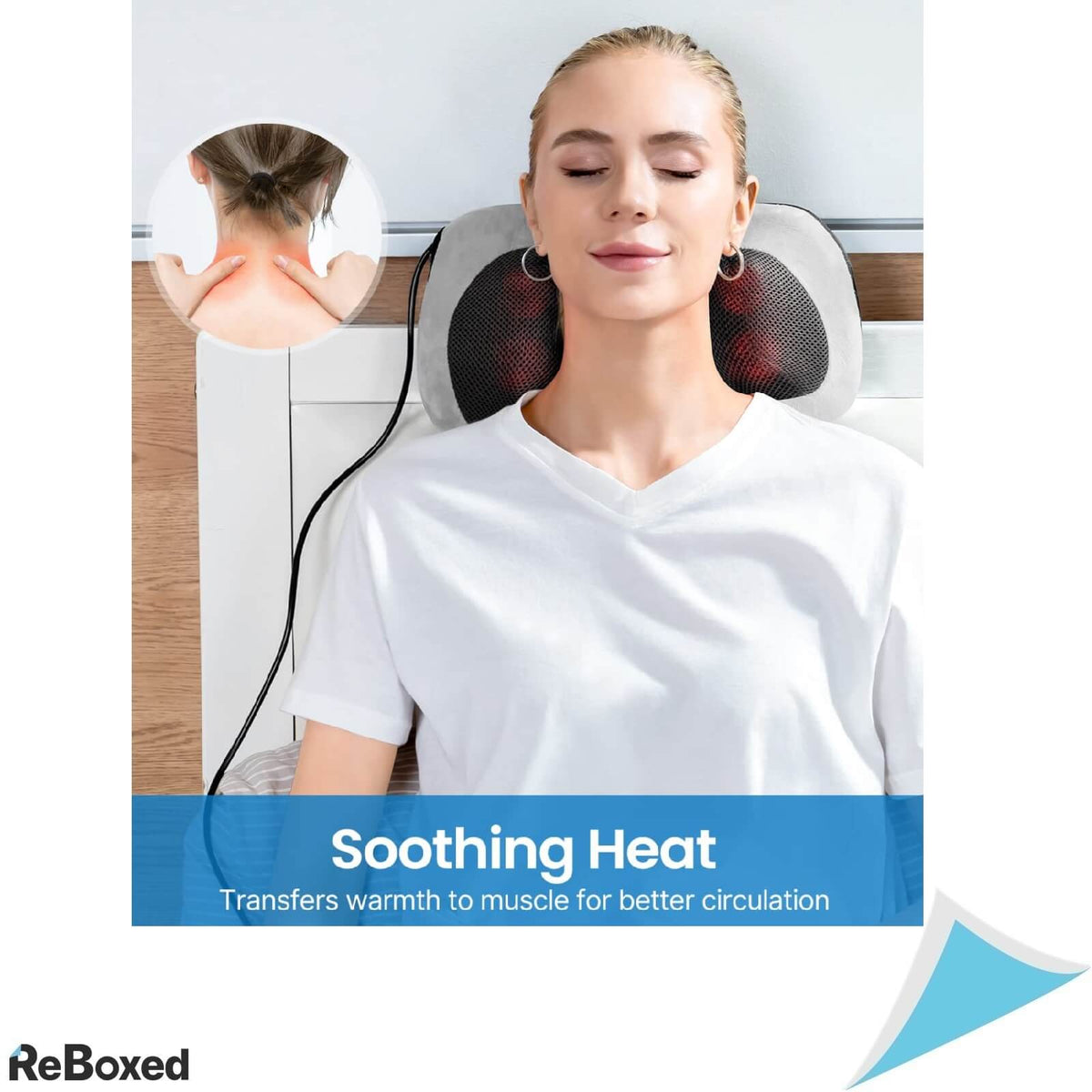 Renpho Perna Masaj Shiatsu 4 Noduri Caldura Umeri Gat Spate