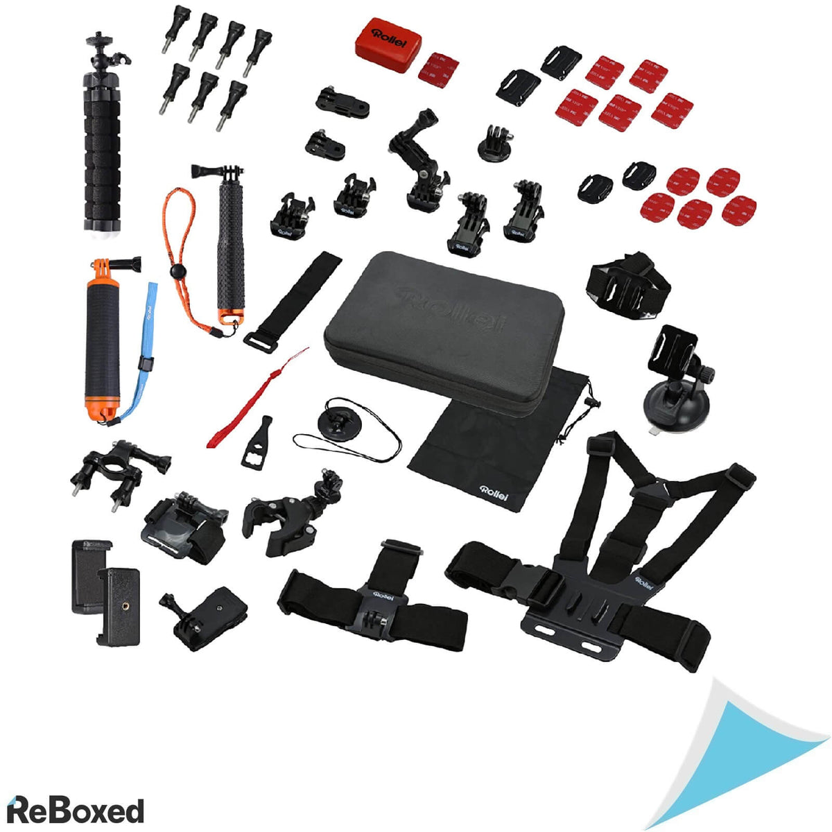 Rollei ActionCam Sport XL Kit Accesorii 49 piese GoPro si Rollei