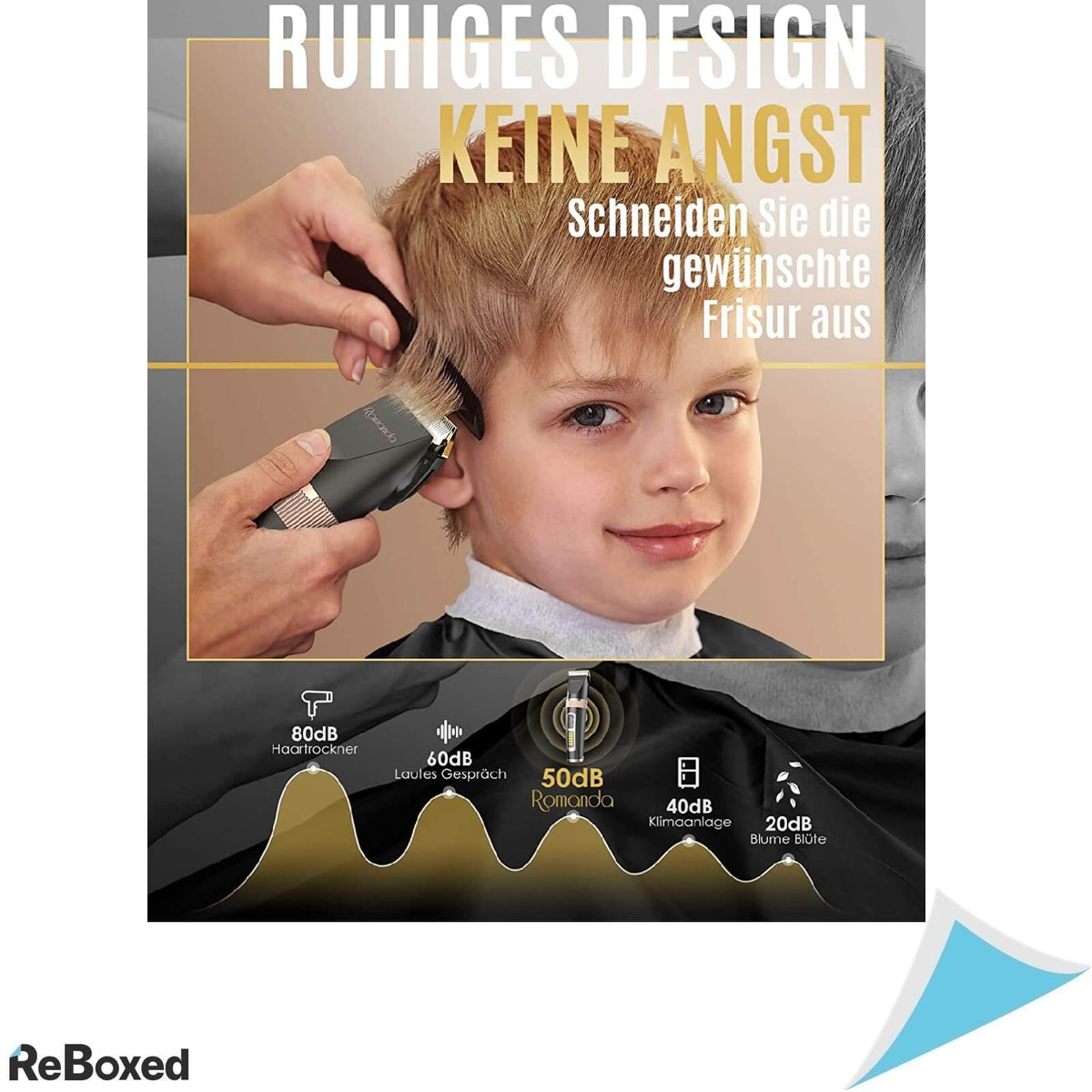 Romanda Aparat de Tuns si Conturat Lame Ceramice 8 Accesorii