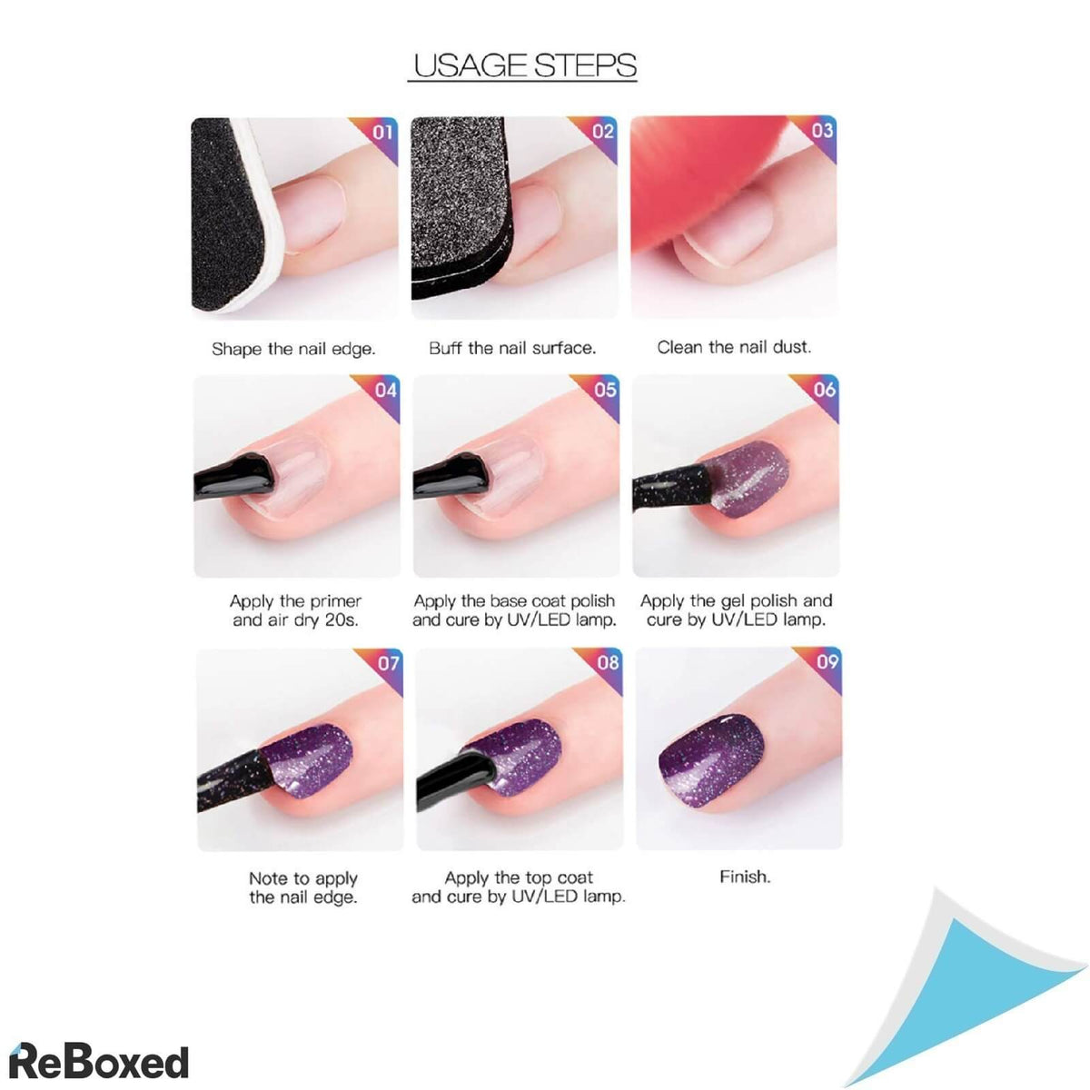 Rosalind Set 4 bucati Gel Unghii 7ml LED Permanent Polish UV