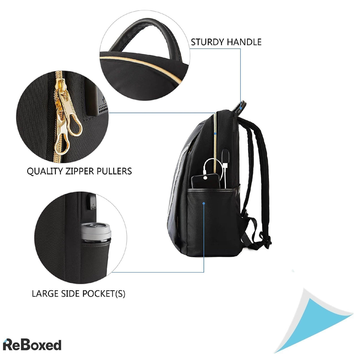 Kroser Rucsac Impermeabil Laptop 15.6 cu Port USB Incarcare Casual