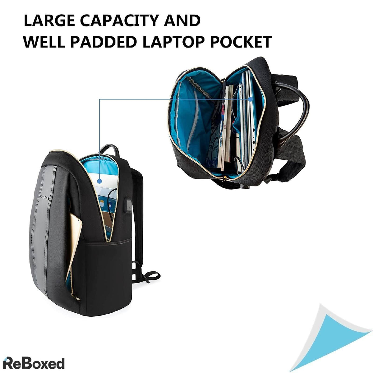 Kroser Rucsac Impermeabil Laptop 15.6 cu Port USB Incarcare Casual