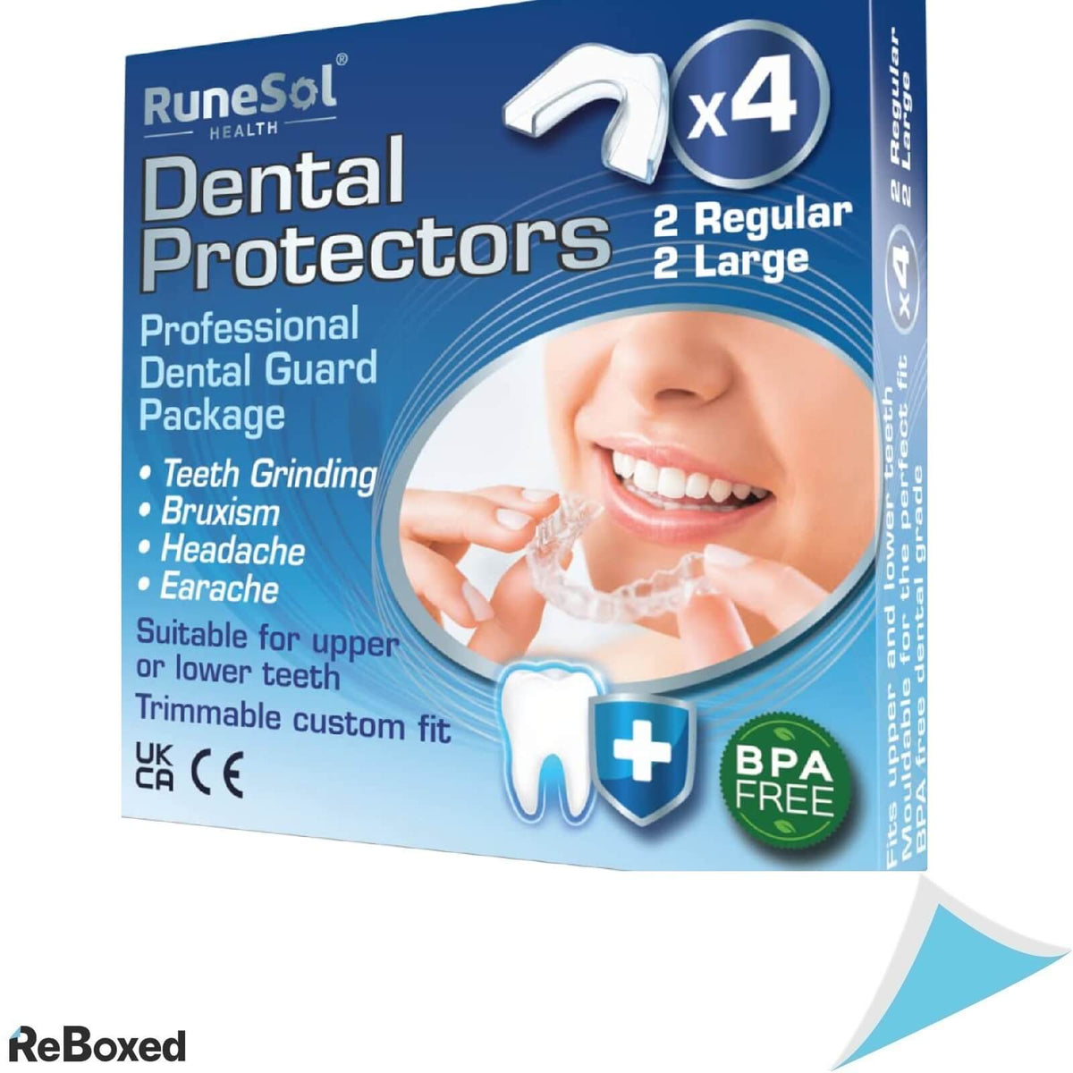 Runesol Set 4 Gutiere Anti-Bruxism si Anti-Scrasnit al Dintilor