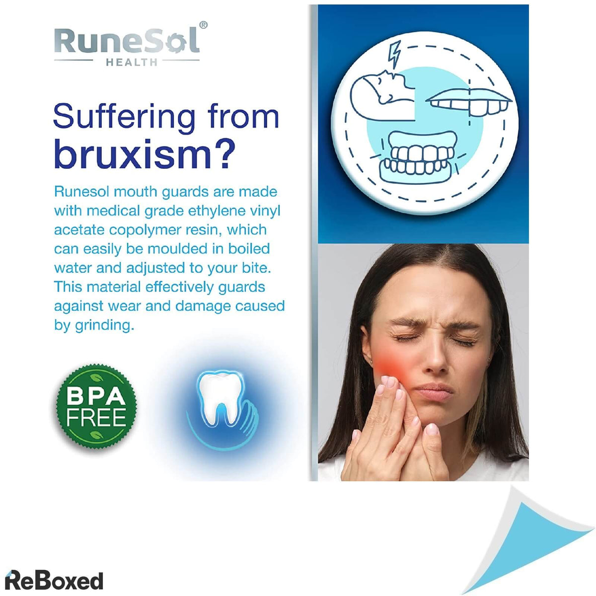 Runesol Set 4 Gutiere Anti-Bruxism si Anti-Scrasnit al Dintilor