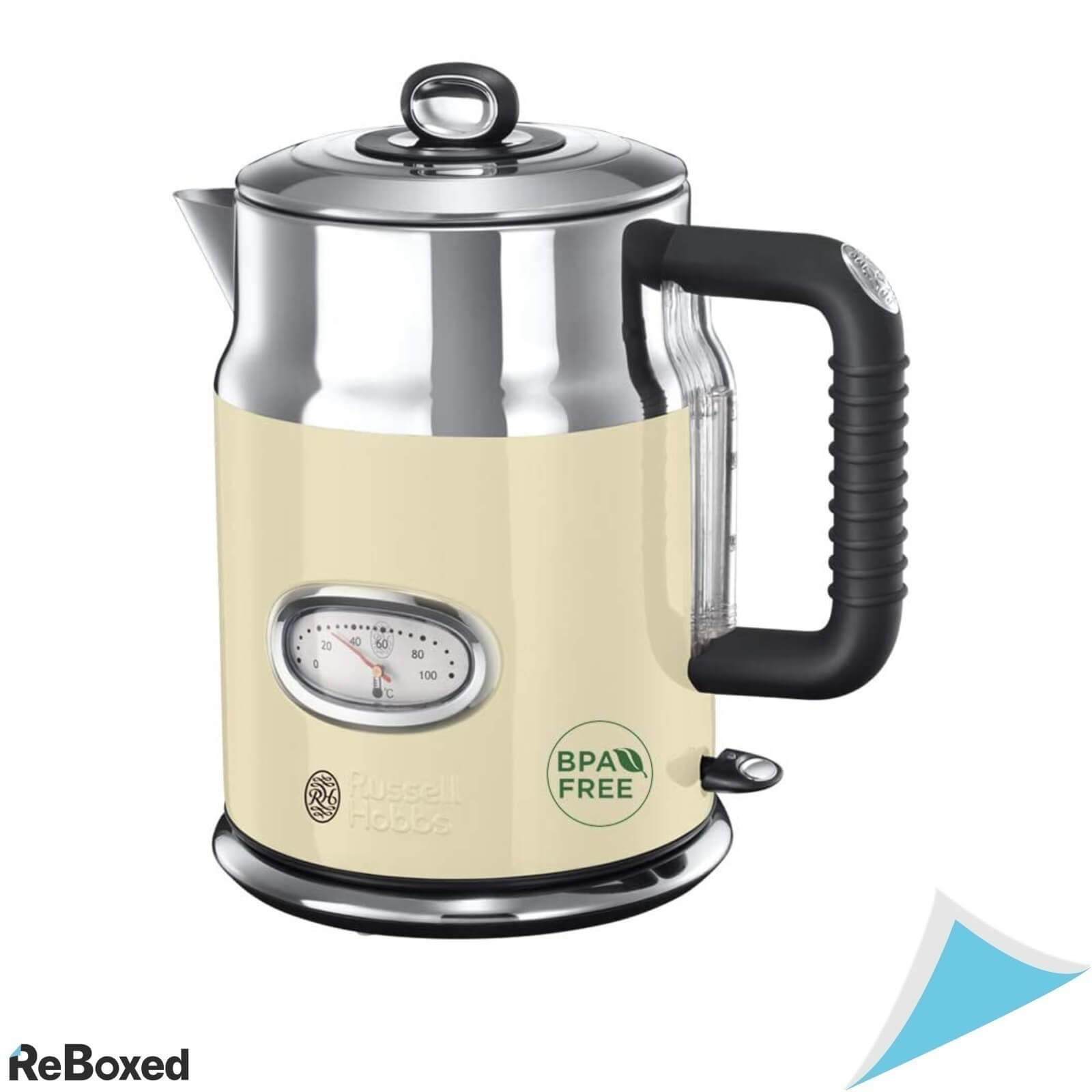 Russell Hobbs 21672-70 Fierbator Apa Retro Vintage Cream