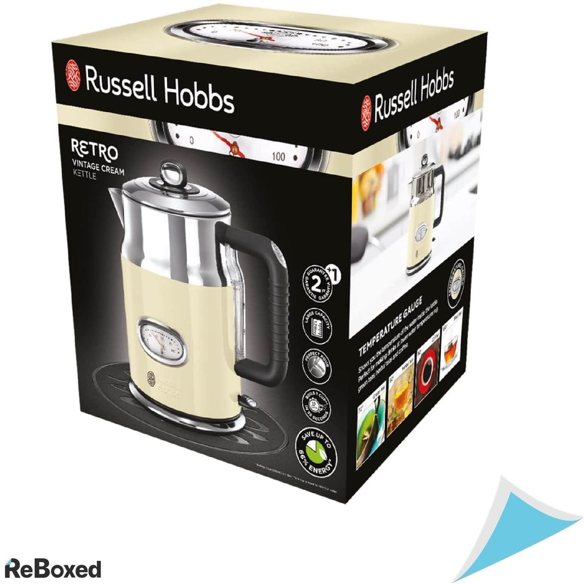 Russell Hobbs 21672-70 Fierbator Apa Retro Vintage Cream