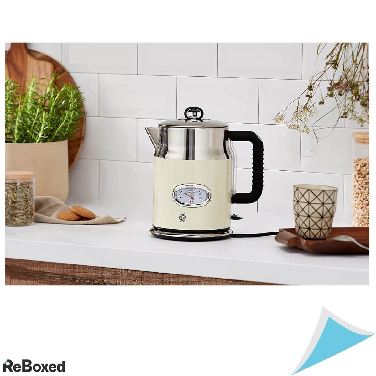 Russell Hobbs 21672-70 Fierbator Apa Retro Vintage Cream