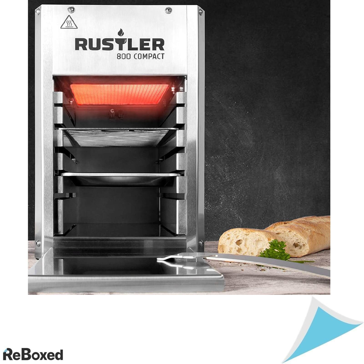 RUSTLER 800 Grill Inox Gratar Profesional Compact cu Gaz