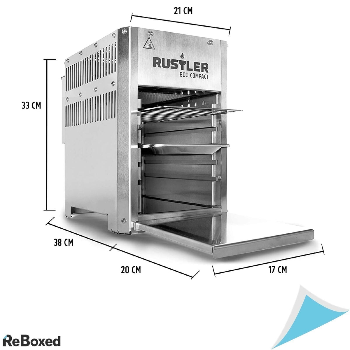 RUSTLER 800 Grill Inox Gratar Profesional Compact cu Gaz