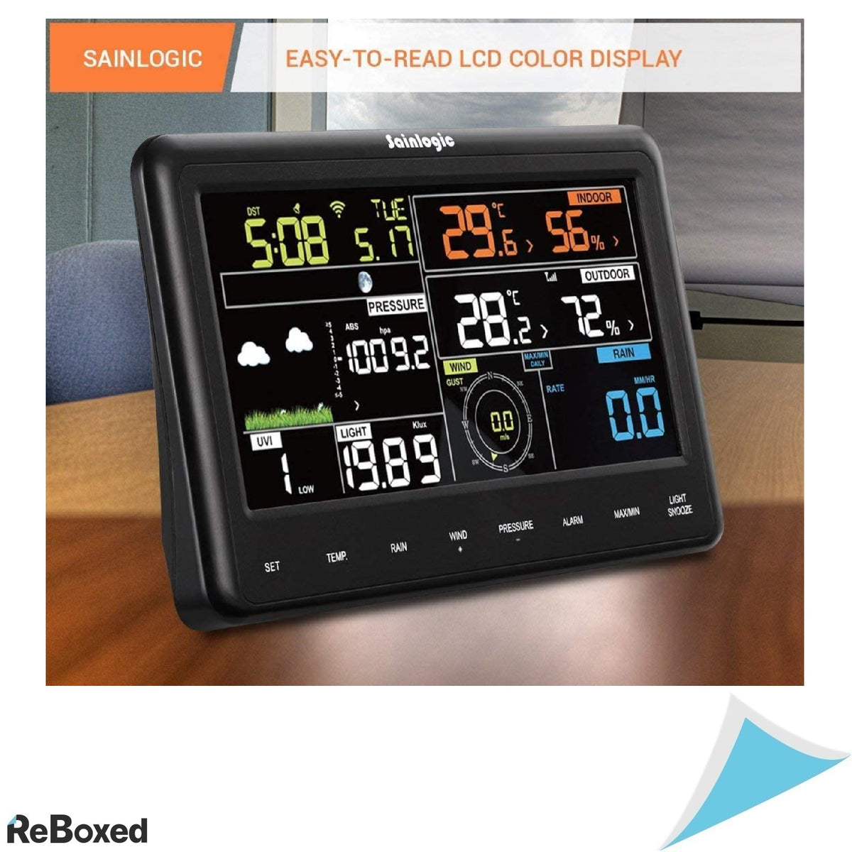 Sainlogic WS3500 WiFi Statie Meteo Profesionala 7 in 1 cu Prognoza