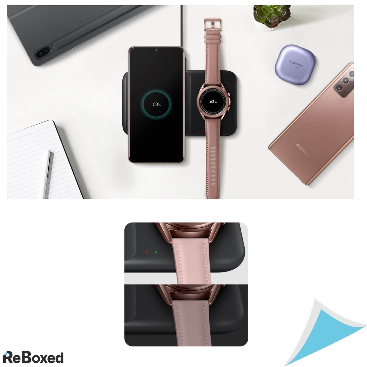 Samsung EP-P4300B Duo Pad Wireless Charger QI 9W