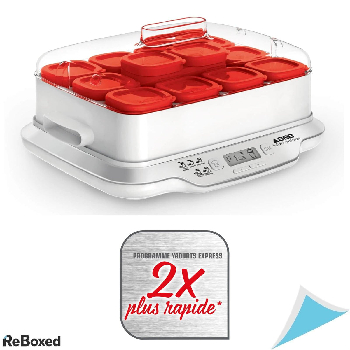 Seb YG661500 Aparat de Iaurt 12 recipiente 140ml 5 programe