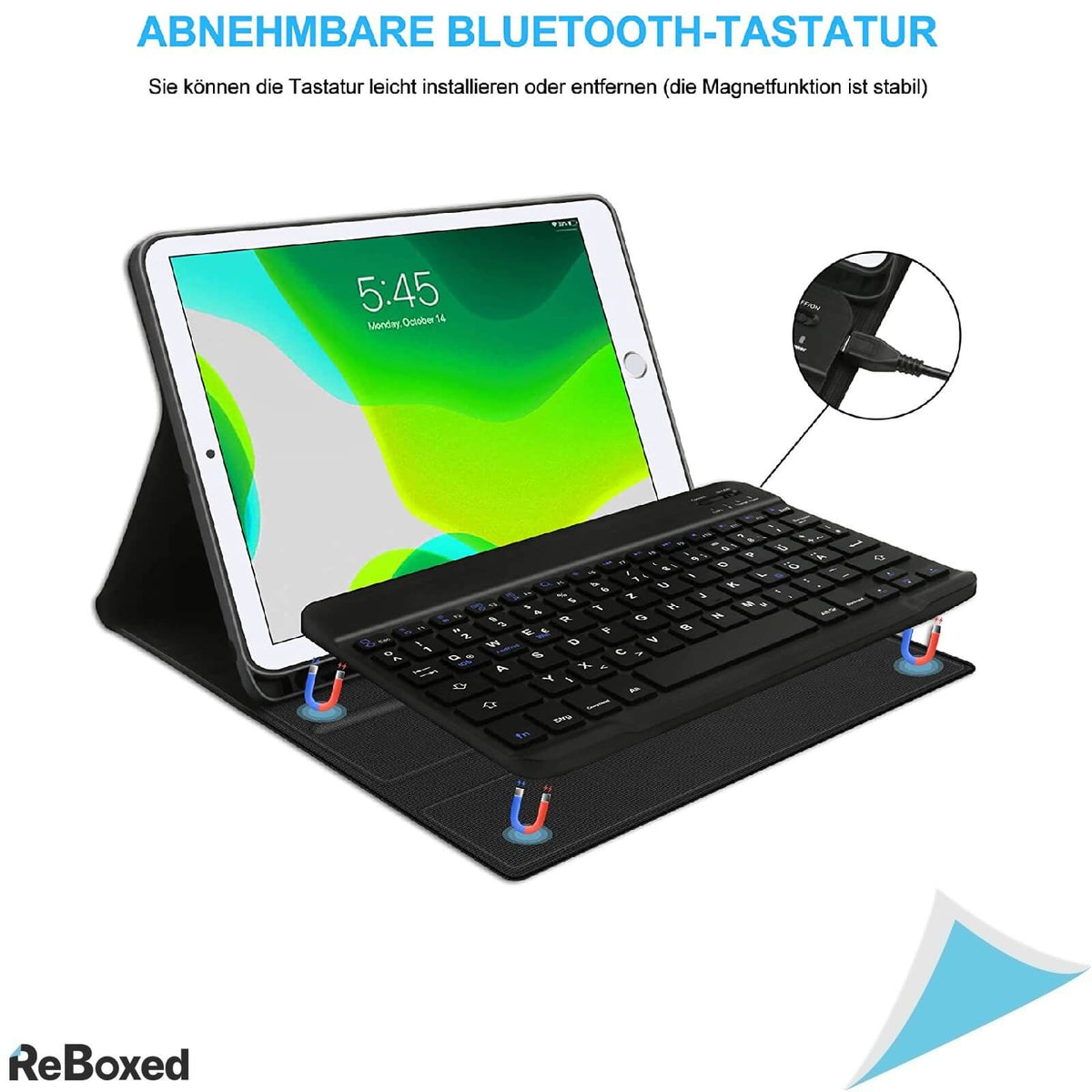 Husa si Tastatura Iluminata Bluetooth iPad 10.2 Air3 QWERTZ