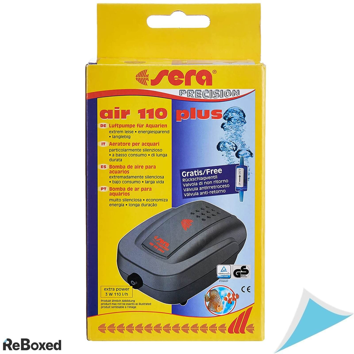 Sera Air 110 Plus Pompa Silentioasa de Aer pentru Acvariu