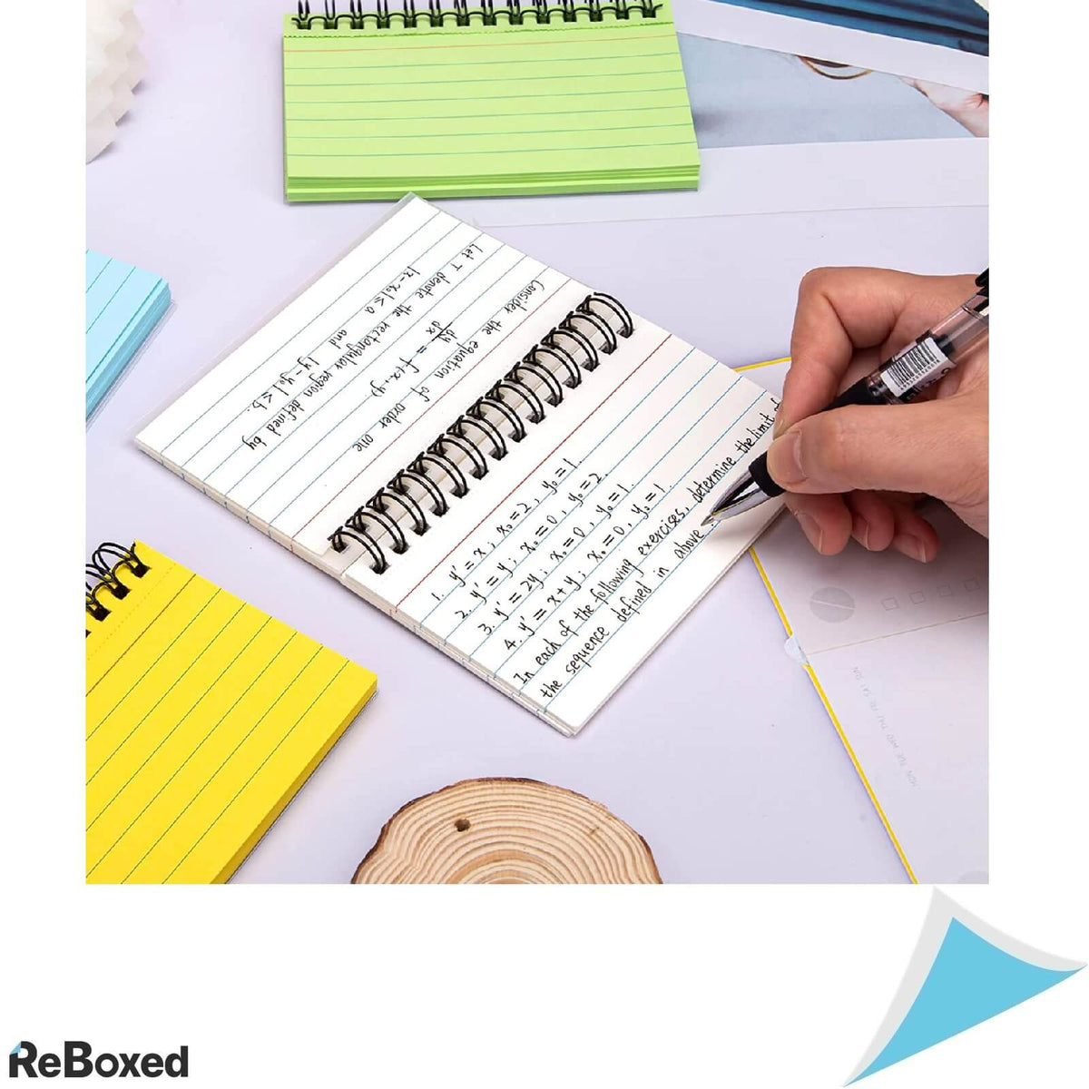 Set 10 Blocnotes-uri Spiralate 400 Foi Linii Pretaiate 12.4 x 8.6 cm