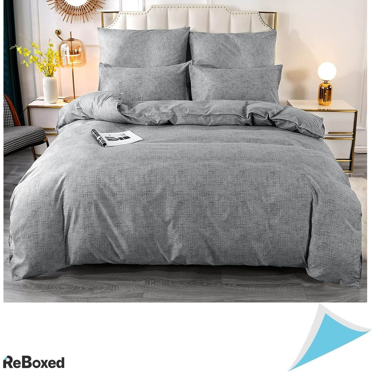 Homaxy Set Lenjerie de Pat 1 Persoana 2 Piese 135x200