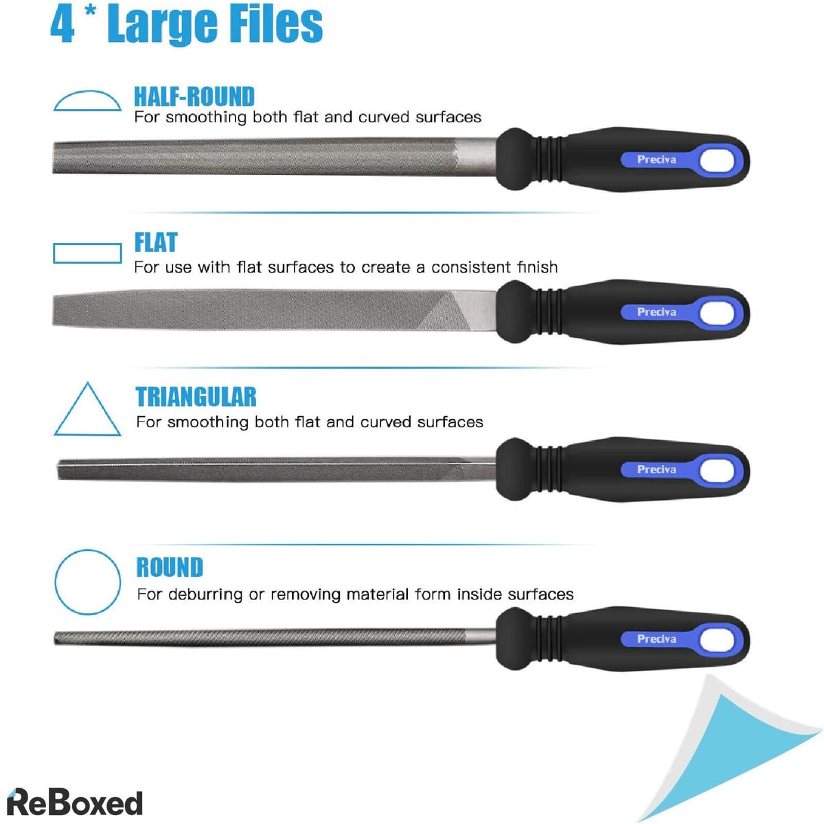Preciva Set de 16 Pile de Atelier Lemn Metal Plastic si Geanta Stocare