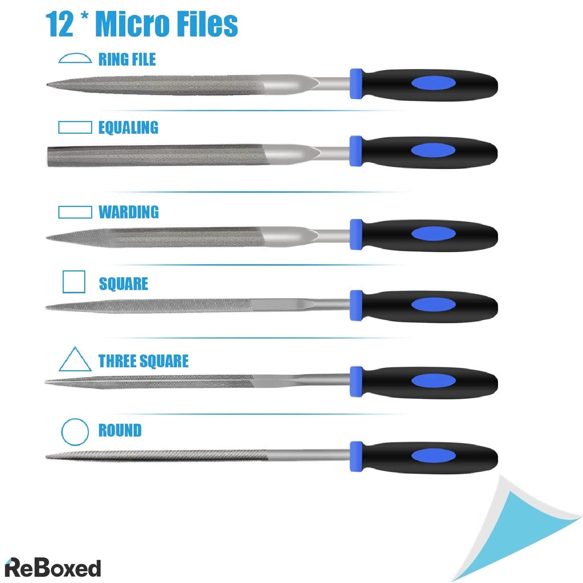 Preciva Set de 16 Pile de Atelier Lemn Metal Plastic si Geanta Stocare