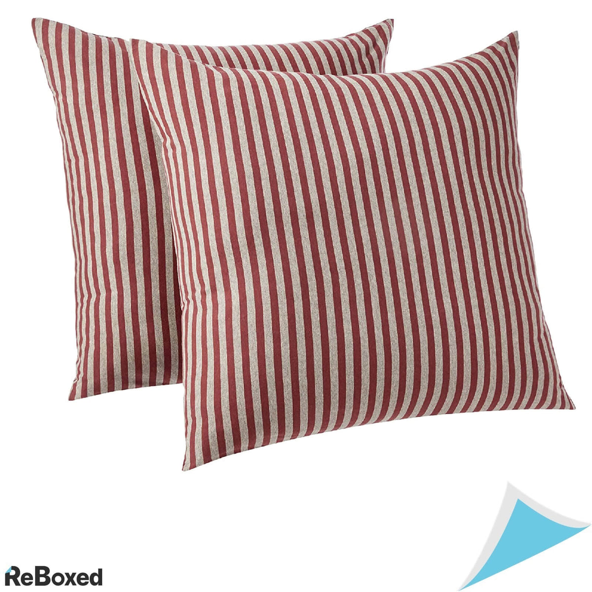 Set Doua Fete de Perna 65x65cm Amazon Basics Dungi Rosu Inchis