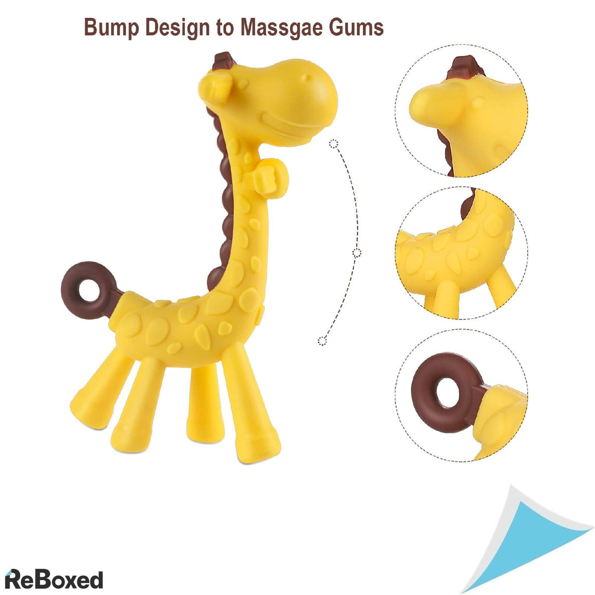 ANGELBLISS Set de 4 Jucarii pentru Dentitie Silicon Non-Toxic