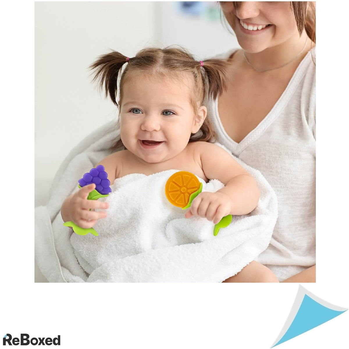 ANGELBLISS Set de 4 Jucarii pentru Dentitie Silicon Non-Toxic