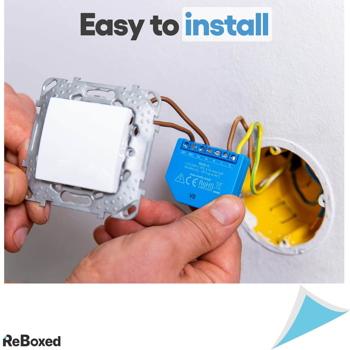 Shelly 1L Releu Smart WiFi 4.1A 230V Aplicatie Control