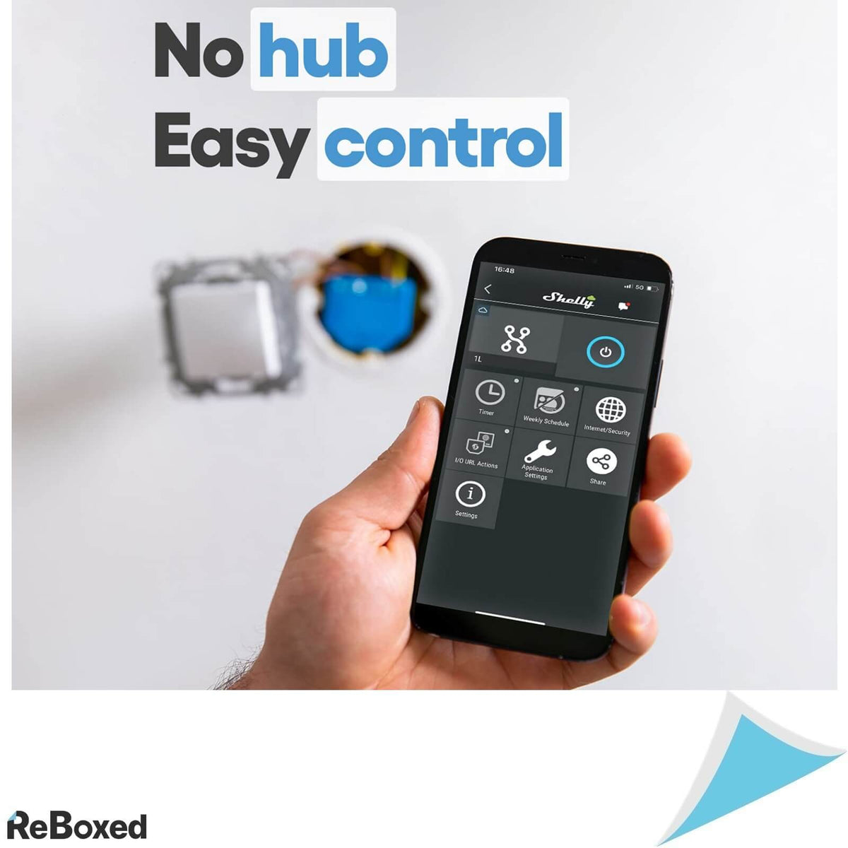 Shelly 1L Releu Smart WiFi 4.1A 230V Aplicatie Control