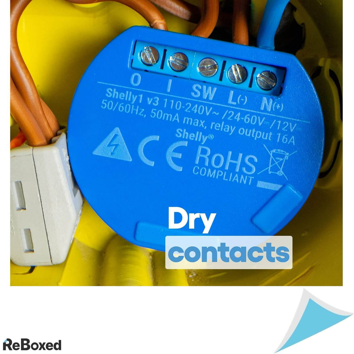 Shelly 1 Releu Smart WiFi 16A 230V Alexa Google Home APP