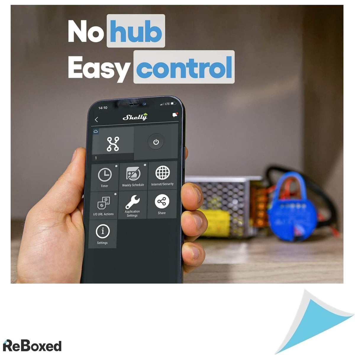 Shelly 1 Releu Smart WiFi 16A 230V Alexa Google Home APP