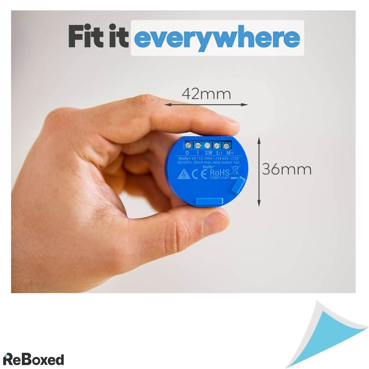 Shelly 1 Releu Smart WiFi 16A 230V Alexa Google Home APP