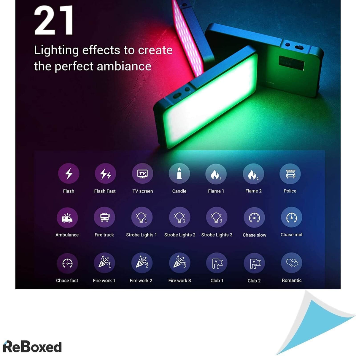 Simorr SmallRig 3489 Vibe P96L Lumina Studio RGB Portabila