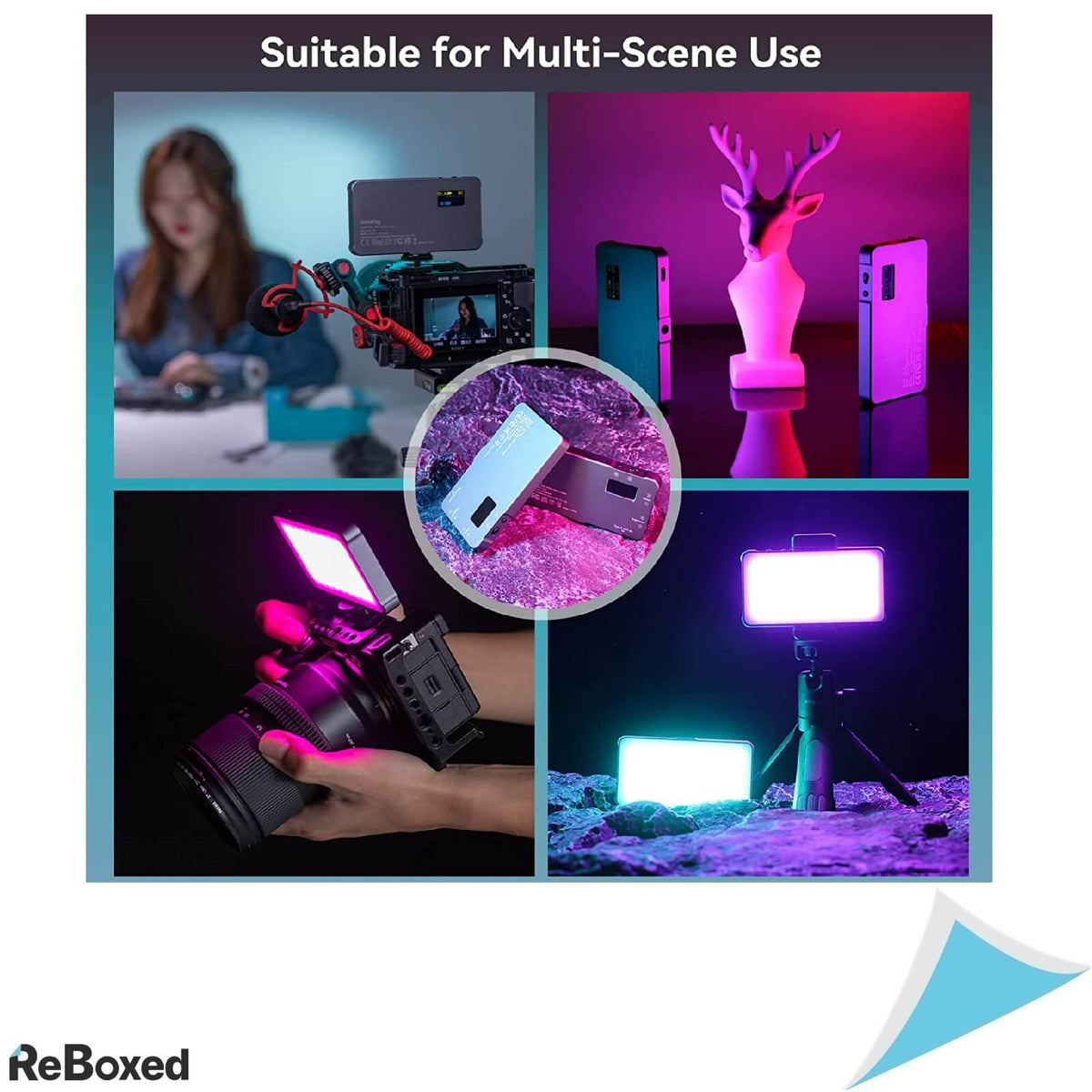 Simorr SmallRig 3489 Vibe P96L Lumina Studio RGB Portabila