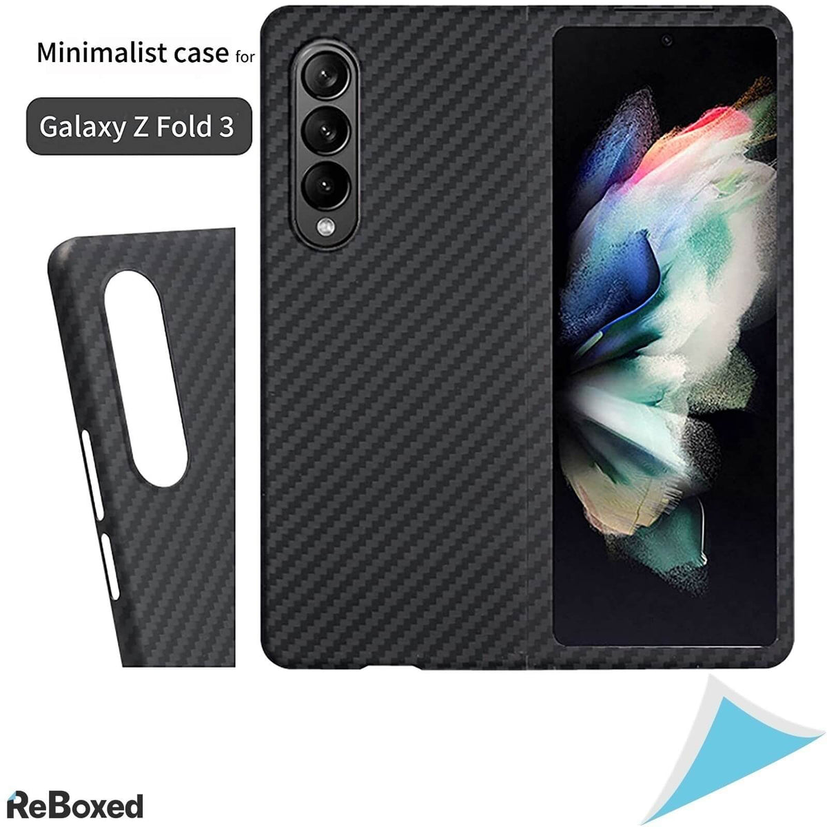 Sisyphy Husa Slim Snap-on Samsung Z Fold 3 5G Fibra de Aramid