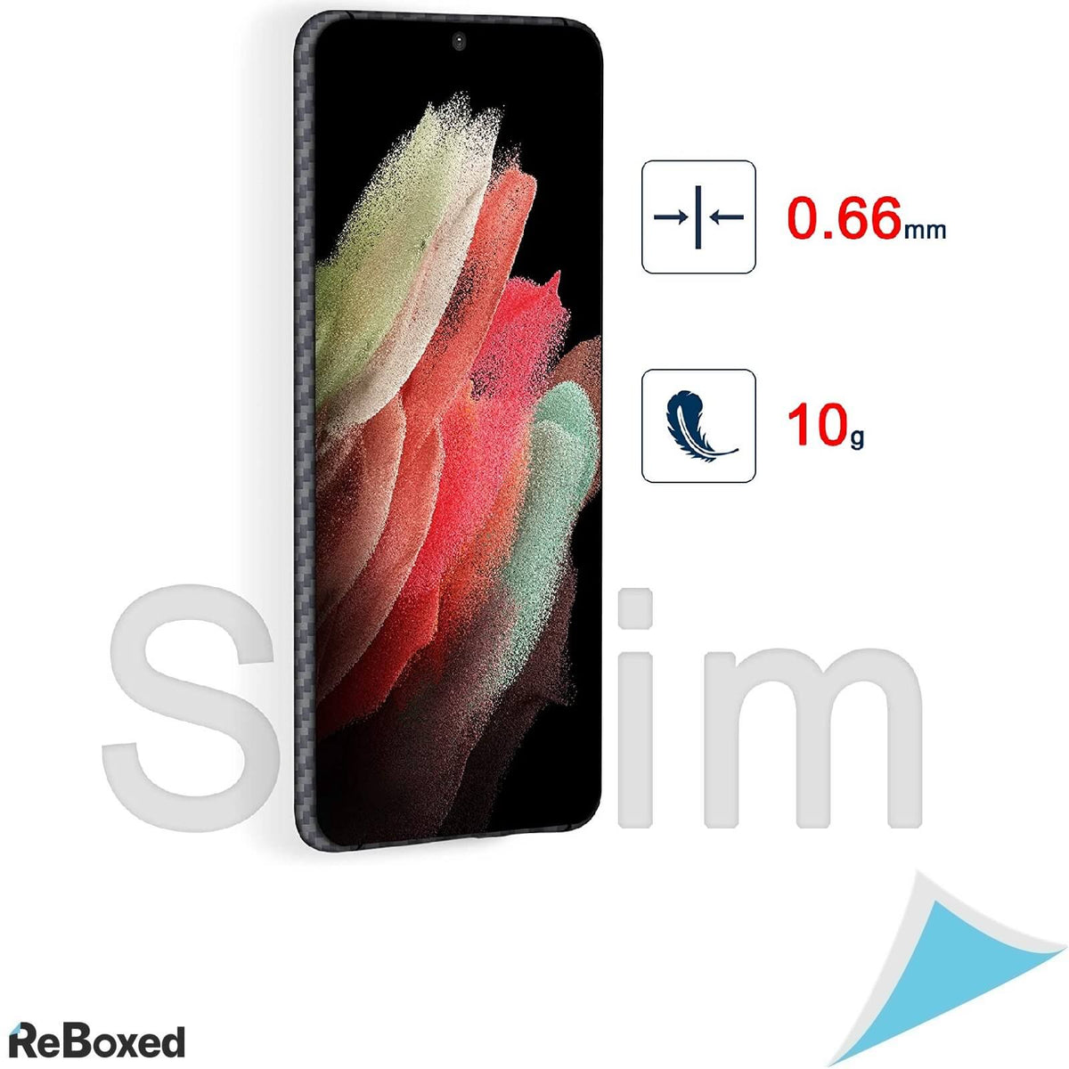 Sisyphy Husa Slim Snap-on Samsung S21 Ultra 6.8 Fibra de Aramid