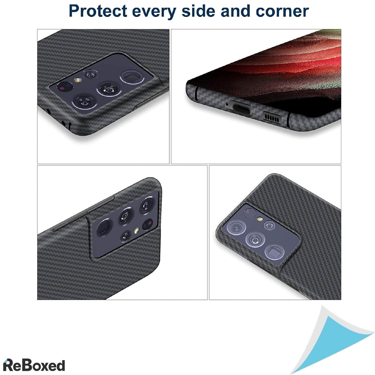 Sisyphy Husa Slim Snap-on Samsung S21 Ultra 6.8 Fibra de Aramid