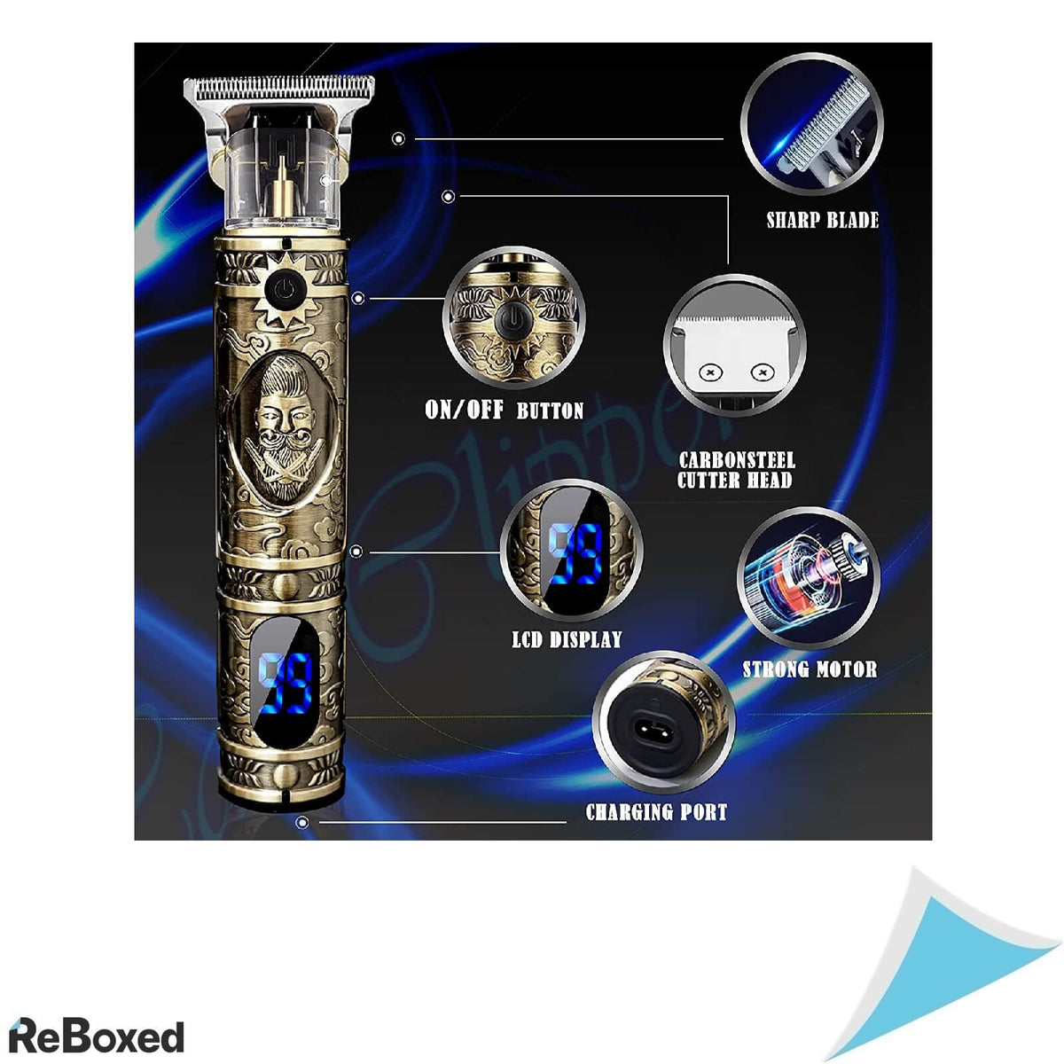 Solati Masina Tuns Ras Conturat Lame in T incarcare USB 4 acc