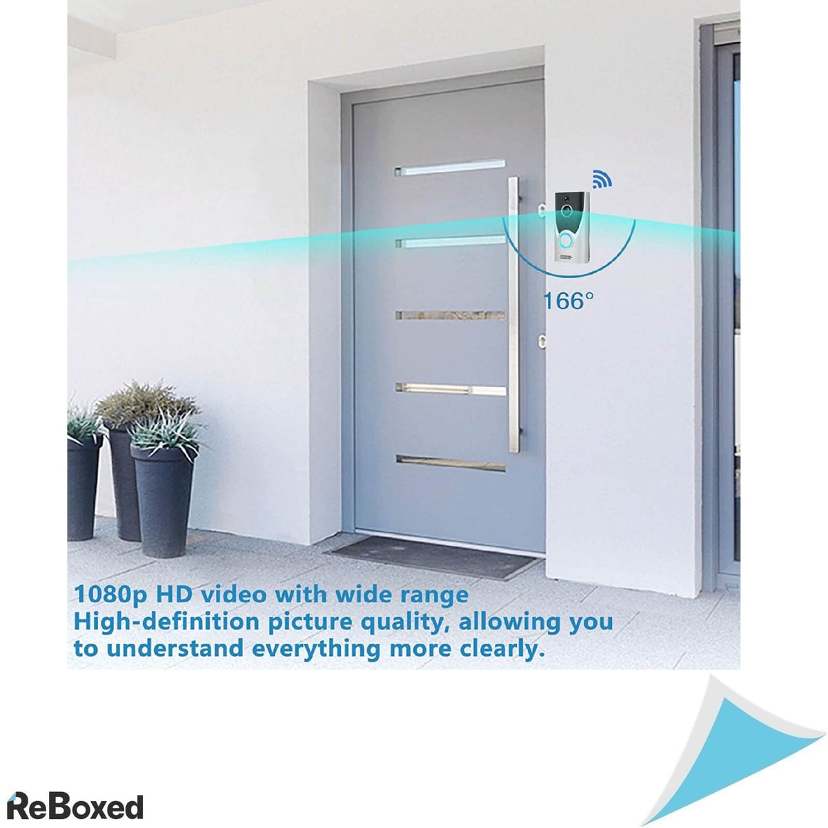 VideoInterfon HD WiFi cu Sonerie wireless si Inregistrare