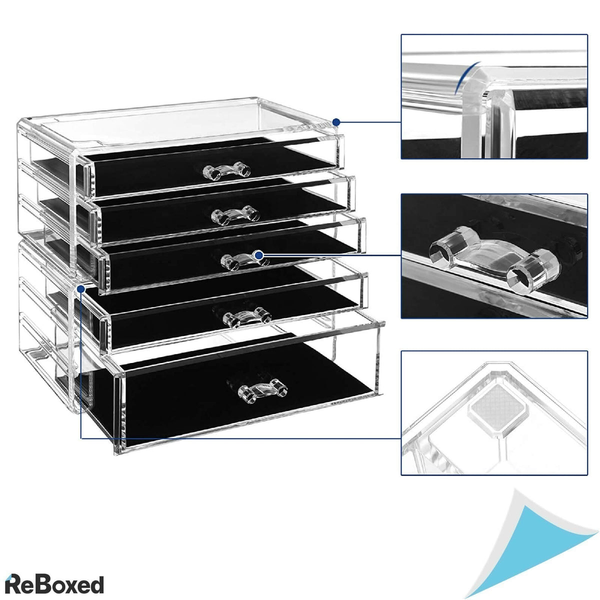 Songmics Organizator 5 Sertare Articole Cosmetice si Machiaj