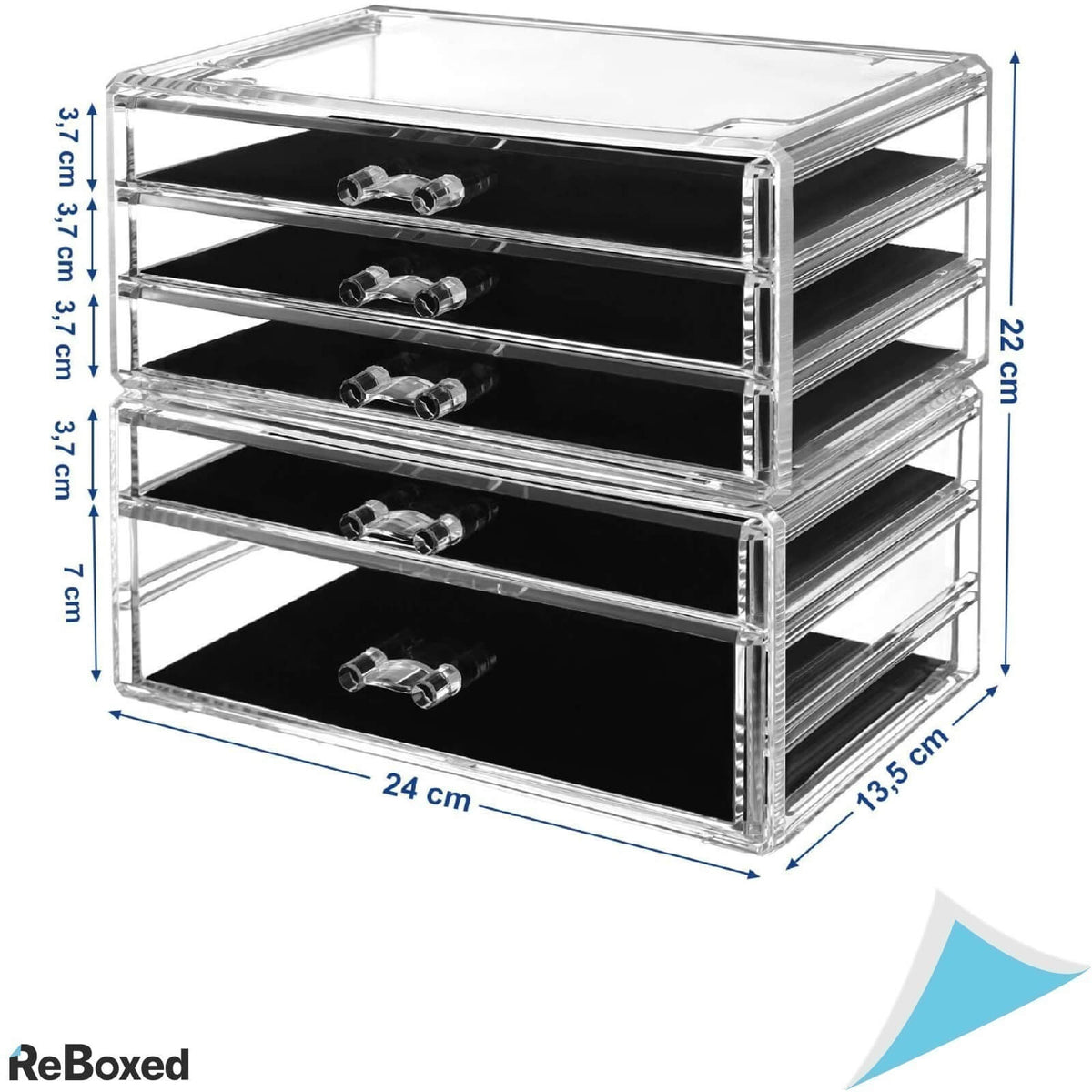 Songmics Organizator 5 Sertare Articole Cosmetice si Machiaj