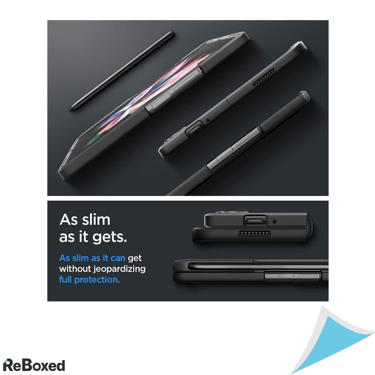 Spigen Husa Samsung Galaxy Z Fold 3 5G 2021 cu Suport Pen Negru