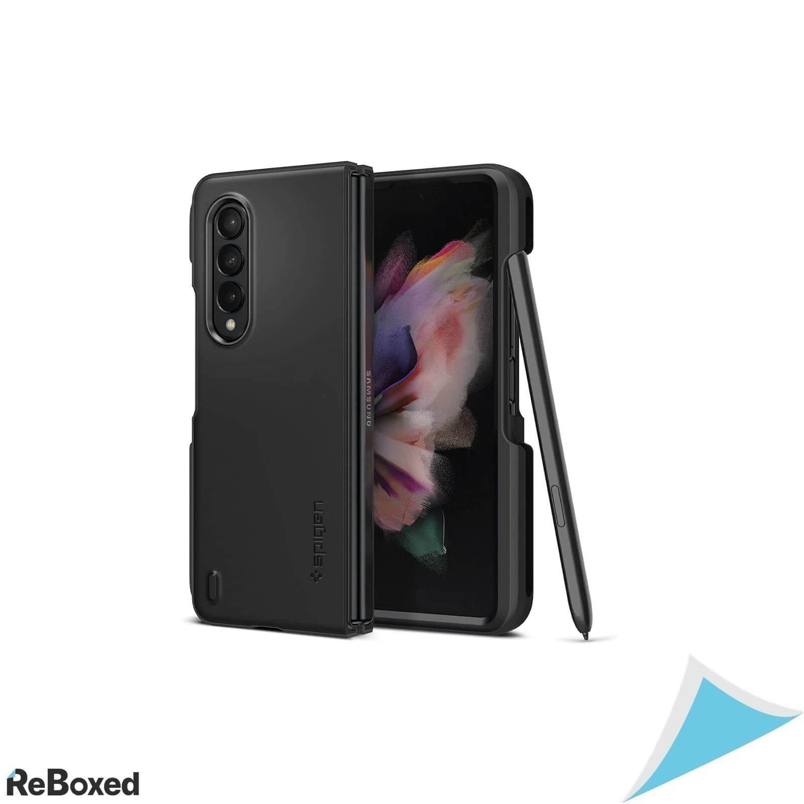 Spigen Husa Samsung Galaxy Z Fold 3 5G 2021 cu Suport Pen Negru