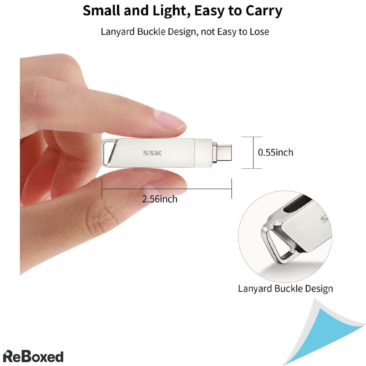 SSK 128GB 2in1 USB-C USB3.1 Thunderbolt3 Memorie Stick