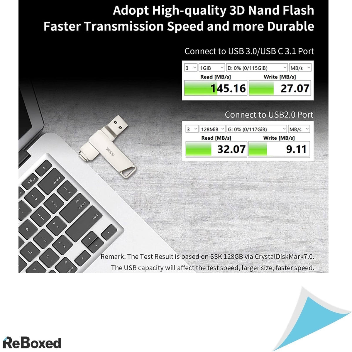 SSK 128GB 2in1 USB-C USB3.1 Thunderbolt3 Memorie Stick
