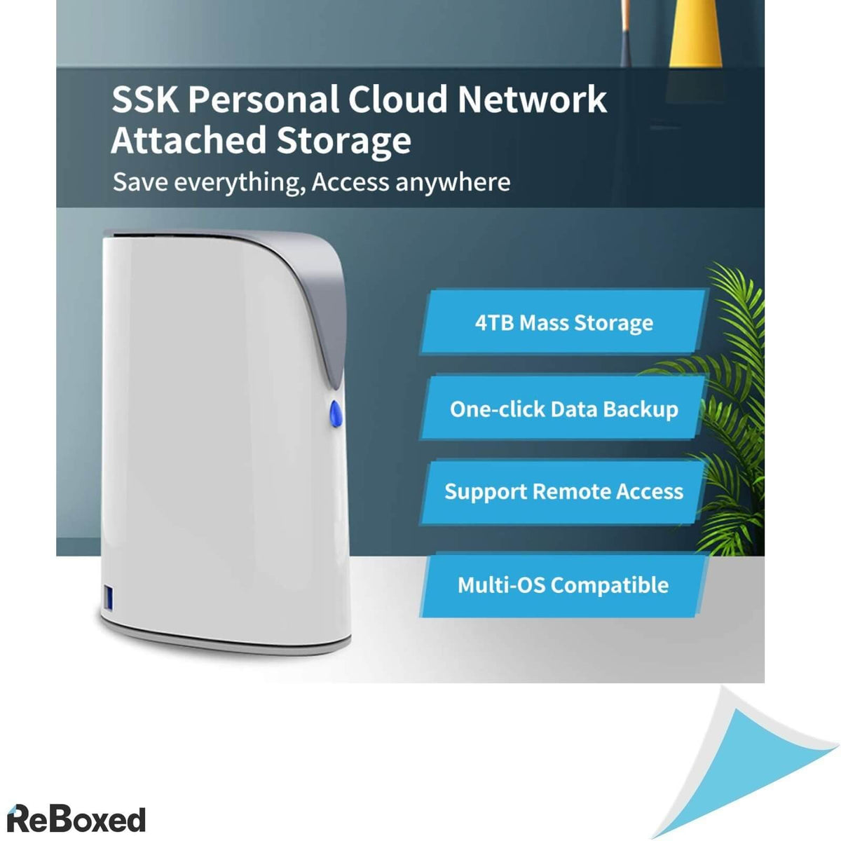 SSK SSMF100 Cloud 4TB Network Attached Storage MultiOS Ethernet
