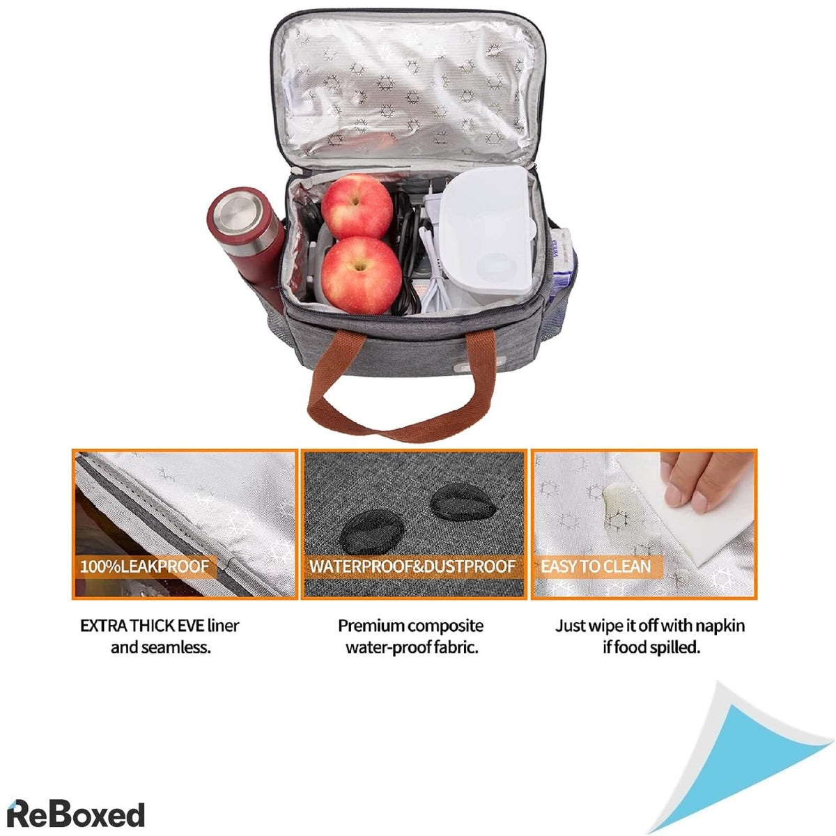 STN Caserola 1.5l 50W cu Incalzire 12V 24V 220V Geanta si Tacamuri