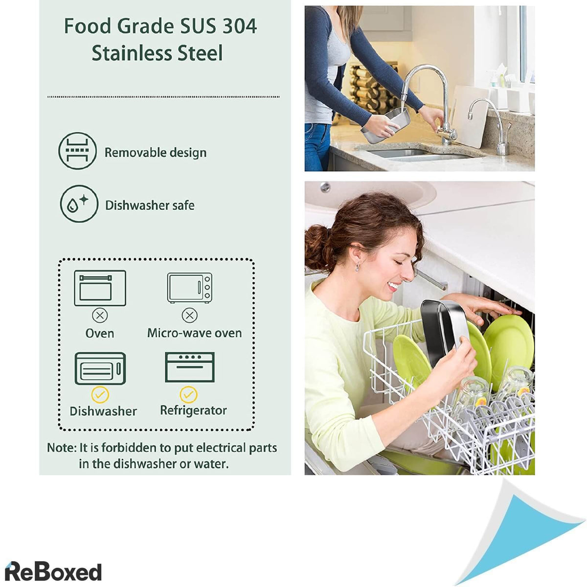 STN Caserola 1.5l 50W cu Incalzire 12V 24V 220V Geanta si Tacamuri
