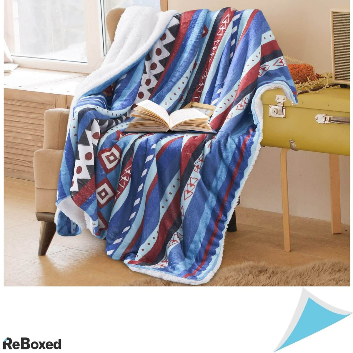 SuchDeco Patura Sherpa Bohemian Style 150x130 cm 230GSM